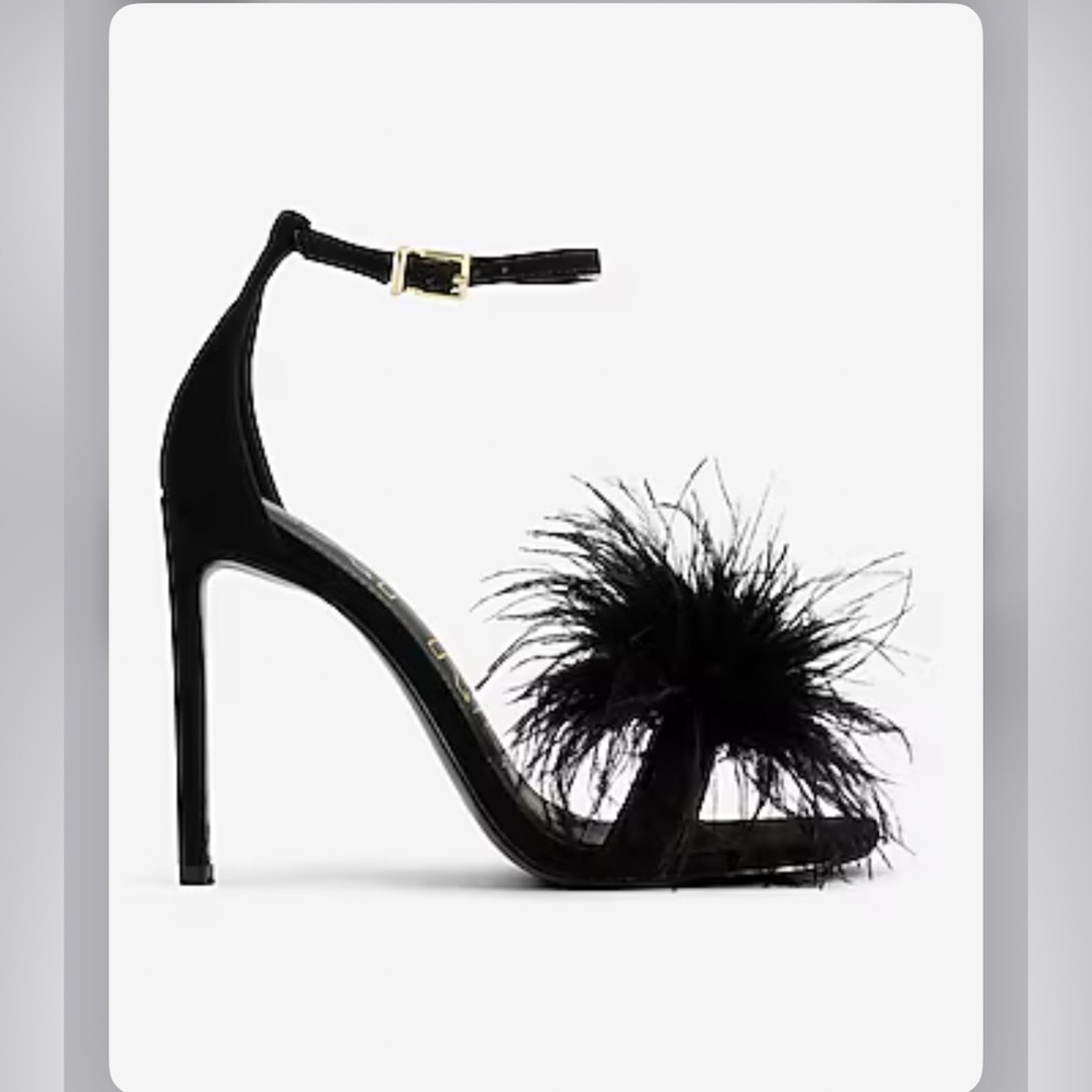 Ostrich Feathered Sandals
